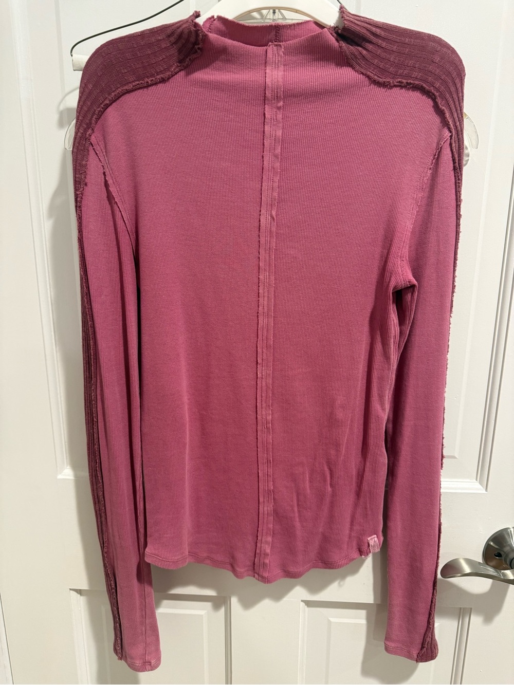 We The Free mock neck top in Dusty Rose